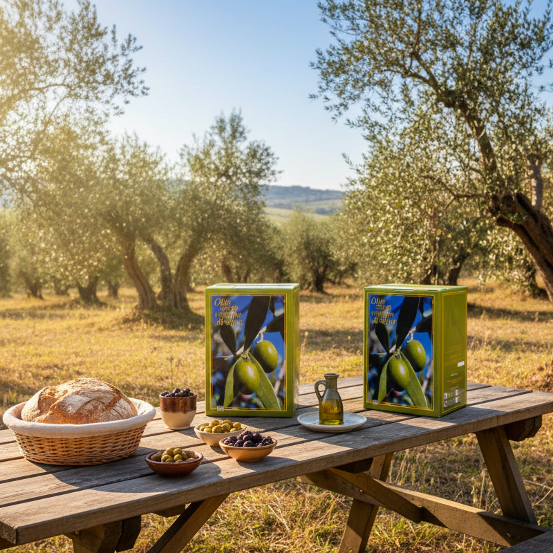 Huile d'olive extra vierge 100% naturelle - Pack Famille - 5L